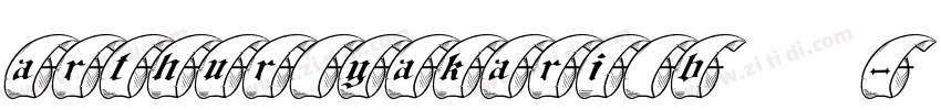 ARTHUR YAKARI Bold字体转换